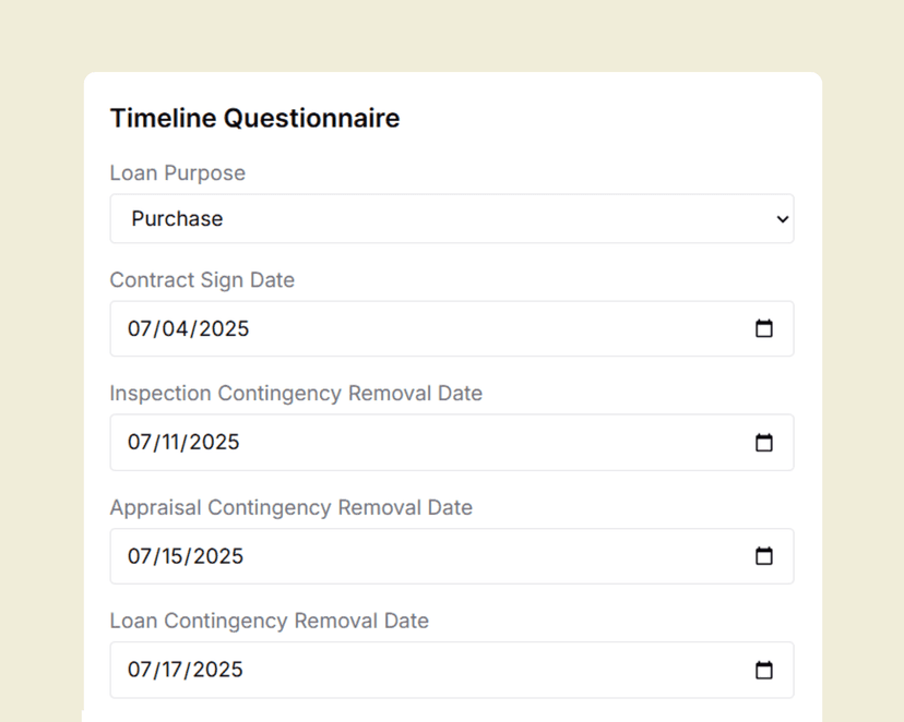 Escrow Timeline Feature 1